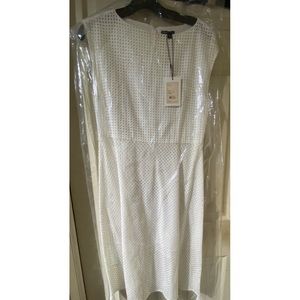 Theory Eyelet Cube dress